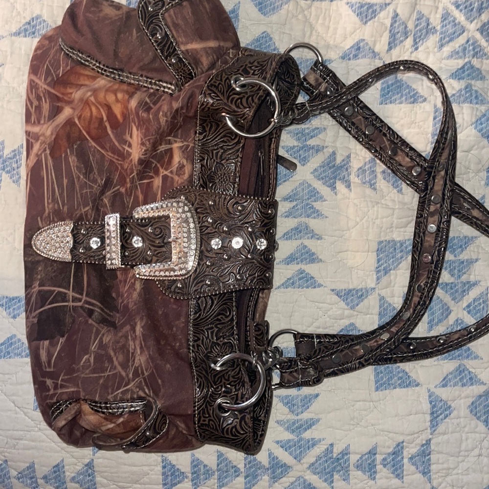 Camo bling purse